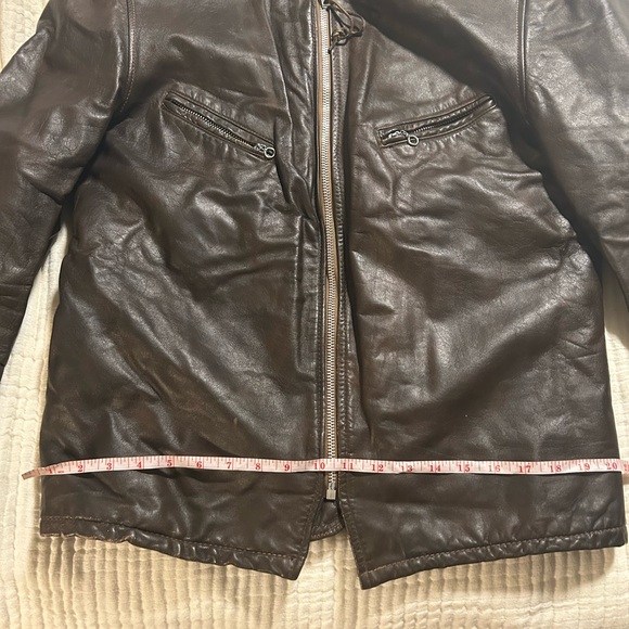 Men's Brown Leather Jacket - Picture 14 of 16